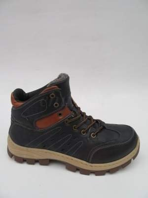 Trzewiki męskie 9AA208-3.BLACK/CAMEL (41/46,8par)