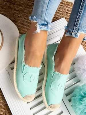 Balerinki damskie 7ANB273.GREEN (36/41,12par)