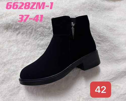 Botki damskie   7A6628ZM-1.BLACK      (37/41,12par)