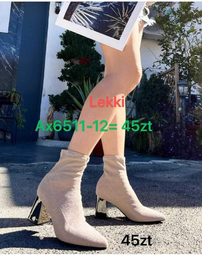 Botki damskie  7Ax6511-12.BEIGE   (36/41,12par)