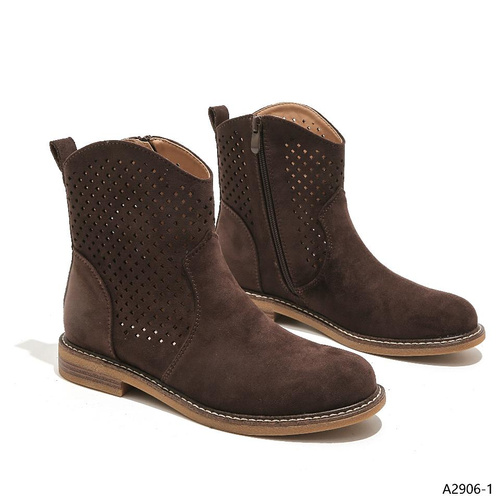 Botki damskie A2906-1.BROWN (36/41,12par)
