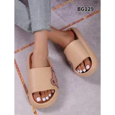 Klapki damskie 7ABG129.KHAKI (36/41,12par)