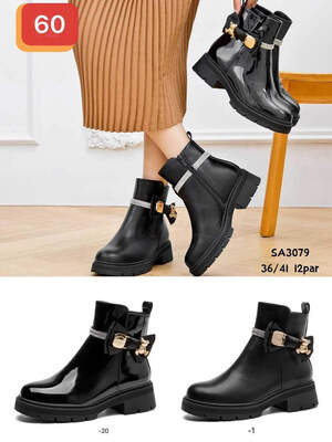 Botki damskie 7ASA3079.BLACK (36/41,12par)