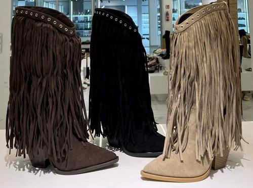 Kozaki damskie 2533.BLACK (36/41,12par)