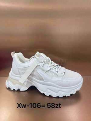 Buty sportowe damskie 7AXW-106.WHITE (36/41,12par)