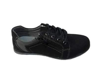 Półbuty chłopięce 5ABS09-2.BLACK/GREY (31/36,8par)