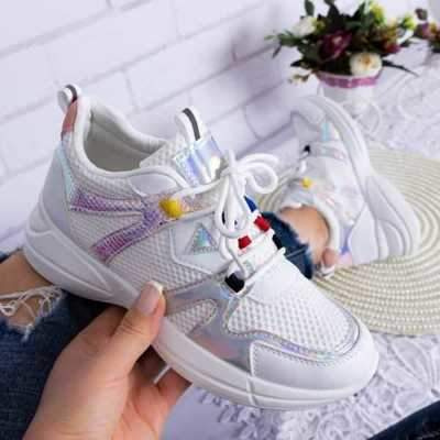 Buty sportowe damskie 7AJH-876.BEIGE (36/41,12par)