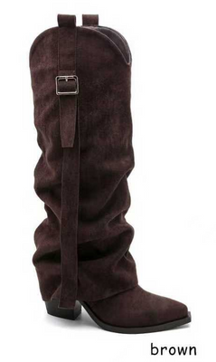 Kozaki damskie  7A7699A.BROWN (36/41,12par)