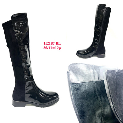 Kozaki damskie ocieplane  7AH2187.BLACK  (36/41,12par)