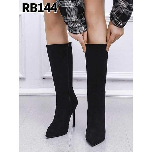 Botki damskie 7ARB144.BLACK Ocieplane (36/41,12par)