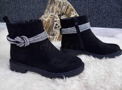 Botki damskie ocieplane 7A9987-1.BLACK (36/41,12par)