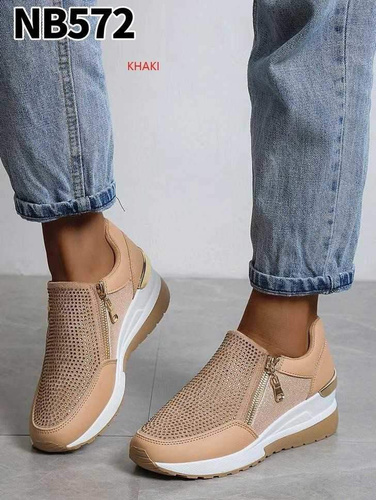 Buty sportowe damskie 7ANB572.KHAKI (36/41,12par)