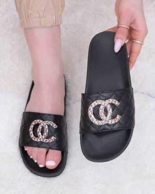 Klapki damskie 7AD331.BLACK (36/41,12par)