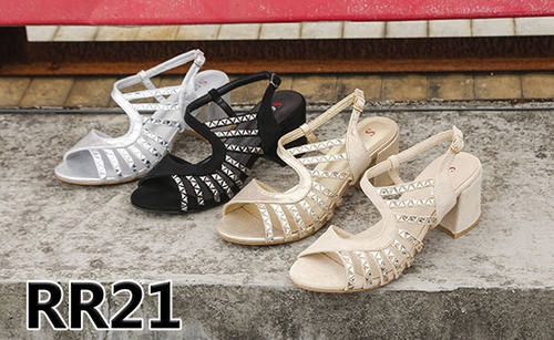 Sandały damskie RR21.BEIGE (36/41,12par)
