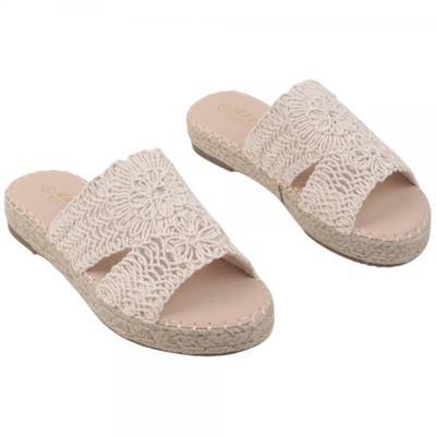 Klapki damskie F213-2.BEIGE (36/41,12par)