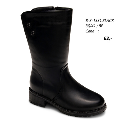 Botki damskie 7AB-3-1331.BLACK (36/41,8par)