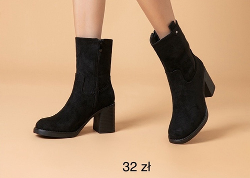 Botki damskie HQ343.BLACK (36/41,12par)