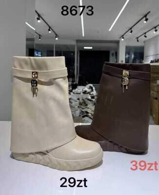 Botki damskie 7A8673.BEIGE (36/41,12par)