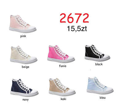 Trampki damskie  7A2672.KOLORDOWYBORU   (36/41,12par)