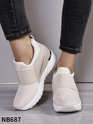 Buty sportowe damskie NB678.BEIGE (36/41,12par)