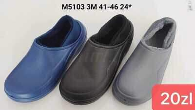 Kapcie męskie 9AM5103.MIX (41/46,24par)