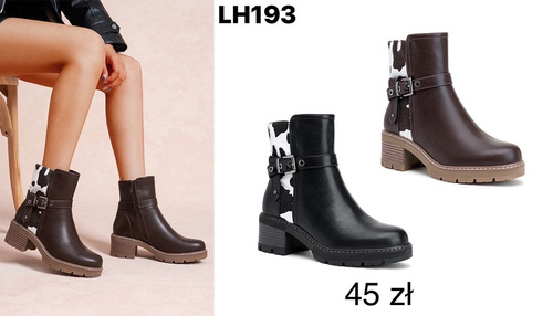 Botki damskie LH193.KOLORDOWYBORU (36/41,12par)