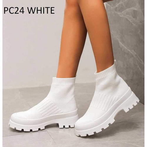 Botki damskie PC24.WHITE Nieocieplane (36/41,12par)