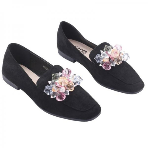 Balerinki damskie MS02-2.BLACK (36/41,12par)