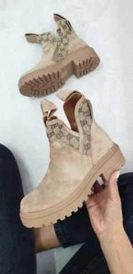 Botki damskie 7AA7300-63.KHAKI (36/41,8par)