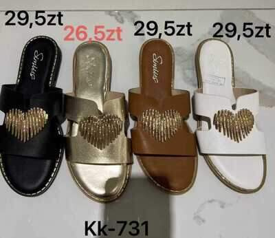 Klapki damskie 7AKK731.KOLORDOWYBORU (36/41,12par)