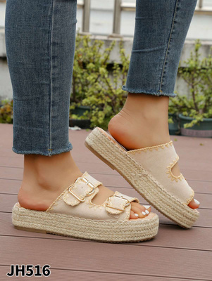 Klapki damskie JH516.KHAKI (36/41,12par)