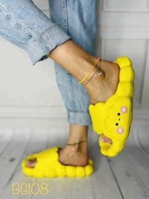 Klapki damskie 7ABG108.YELLOW (36/41,12par)