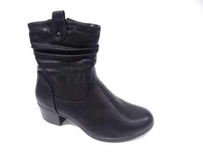 Botki damskie   7A8681-1.BLACK    (36/41,12par)