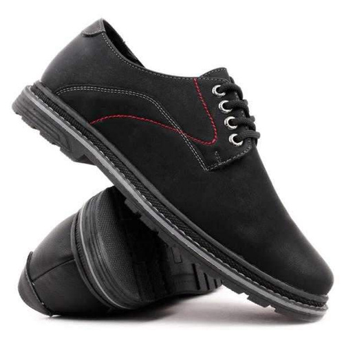 Półbuty męskie AB134-4.BLACK/RED (40/45,12par)