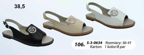 Sandały damskie 7A0634.BEIGE (36/41,8par)