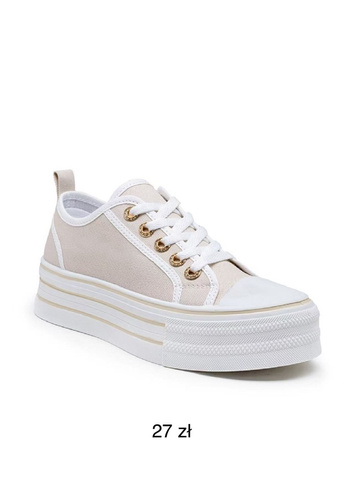 Buty sportowe damskie K1738.BEIGE (36/41,12par)