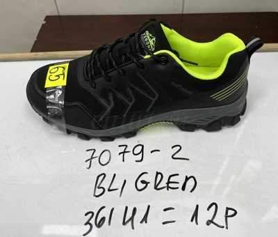 Buty sportowe damskie 7A7079-2.BLACK/GREEN (36/41,12par)