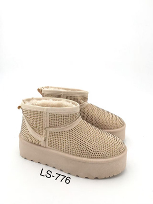 Botki damskie ocieplane  7ALS776.BEIGE (36/41,12par)