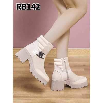 Botki damskie 7ARB142.BEIGE Ocieplane (36/41,12par)