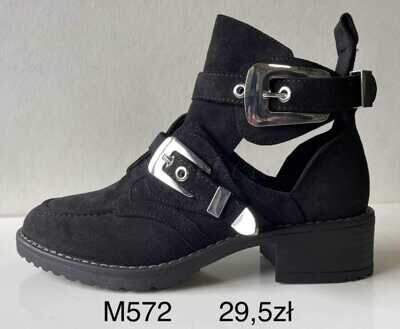 Botki damskie 7AM572.BLACK (36/41,12par)