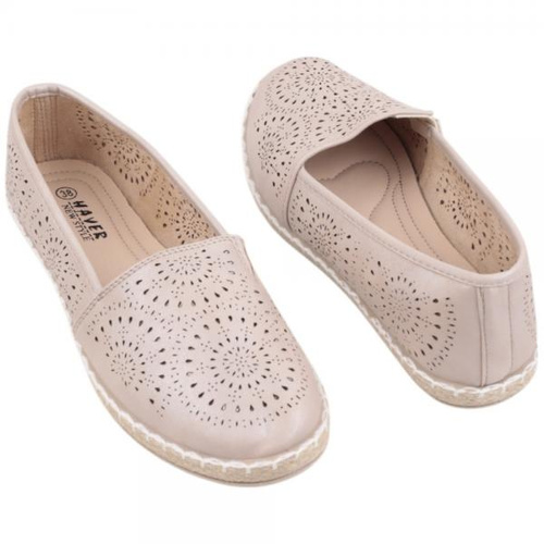 Balerinki damskie F37-12.BEIGE (36/41,12par)