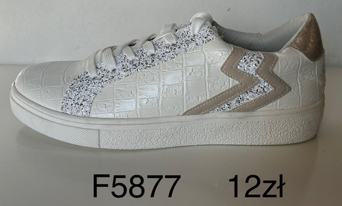 Buty sportowe damskie F5877.WHITE (36/41,12par)