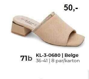 Klapki damskie  7AKL-3-0680.BEIGE (36/41,8par)