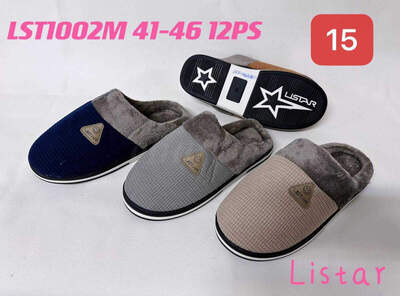 Kapcie męskie  9ALST1002M.MIX   (41/46,24par)