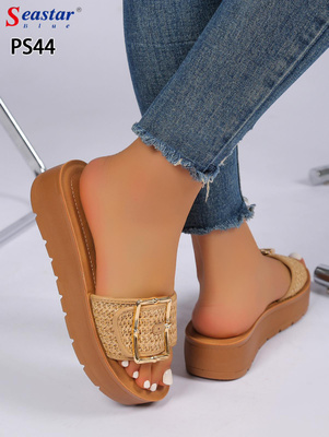 Klapki damskie PS44.KHAKI (36/41,12par)