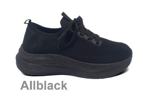 Buty sportowe damskie G25-2.ALL BLACK (36/41,12par)