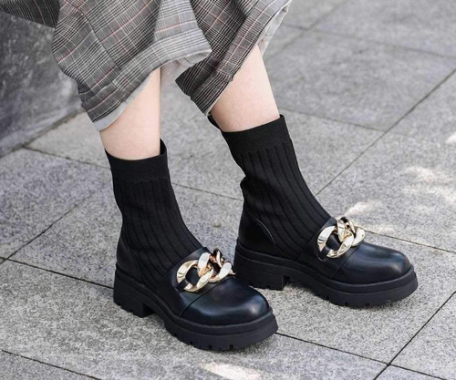 Botki damskie 7ABC-310.BLACK Ocieplane (36/41,12par)
