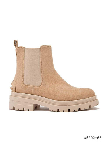 Botki damskie ocieplane A5202-63.KHAKI (36/41,12par)