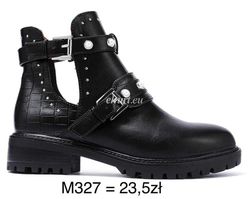 Botki damskie 7AM327.BLACK (36/41,12par)