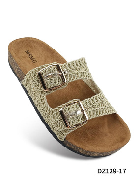Klapki damskie DZ129-17.GOLD (36/41,12par)